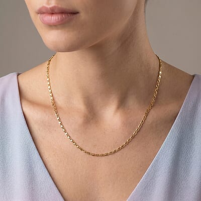 1.8mm Valentino Chain Necklace in 18K Yellow Gold 1.5 Grams 18 Inches