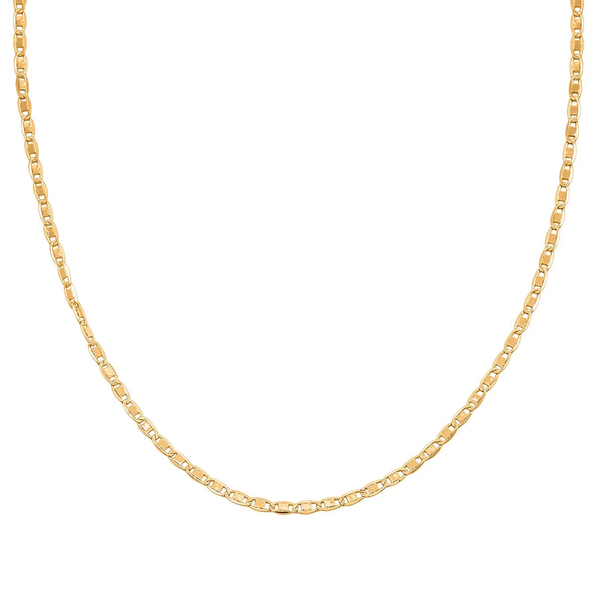 Doorbuster 1.8mm Valentino Chain Necklace in 18K Yellow Gold 1.5 Grams 18 Inches image number 3