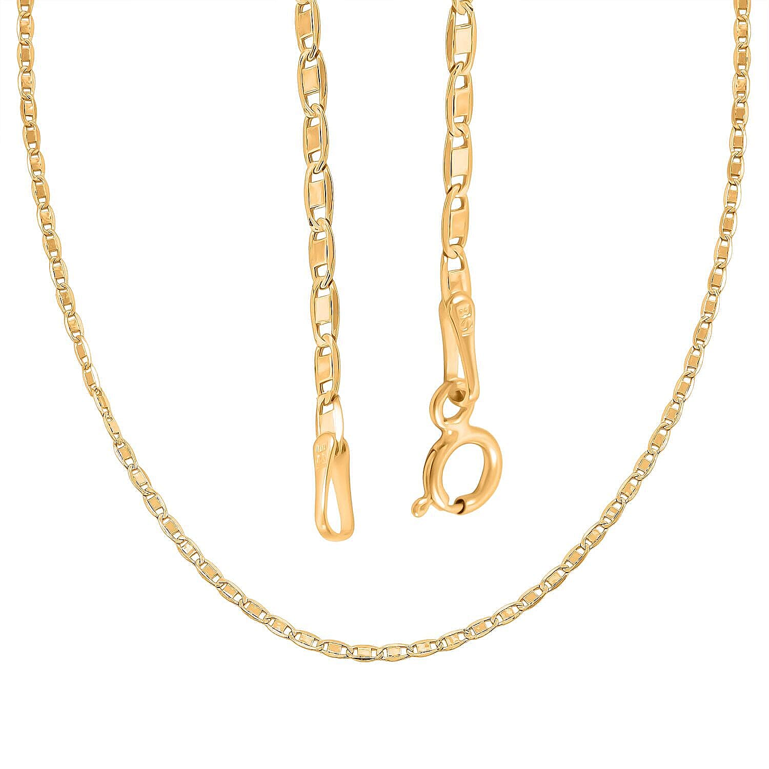  1.8mm Valentino Chain Necklace in 18K Yellow Gold 1.5 Grams 18 Inches