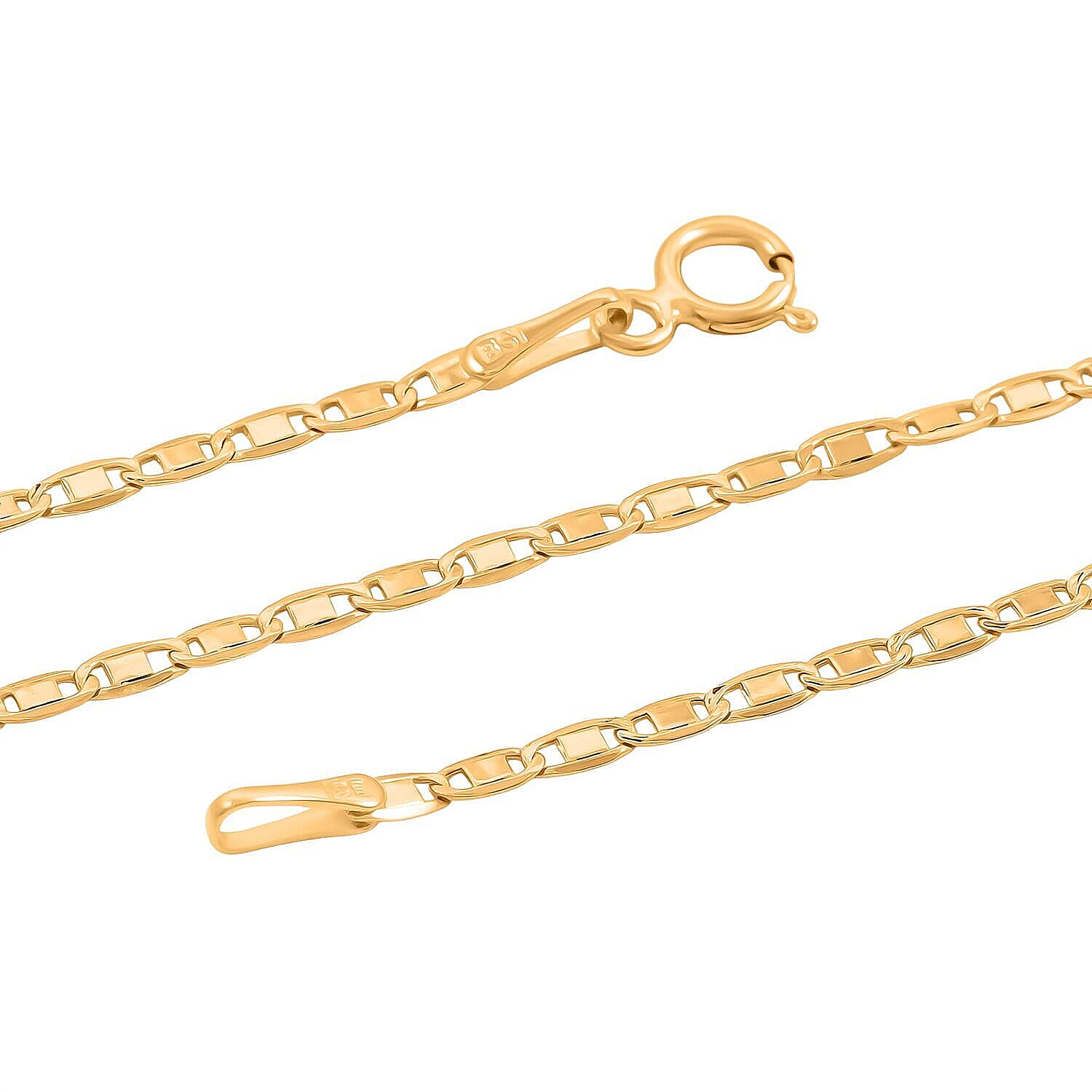  1.8mm Valentino Chain Necklace in 18K Yellow Gold 1.5 Grams 18 Inches
