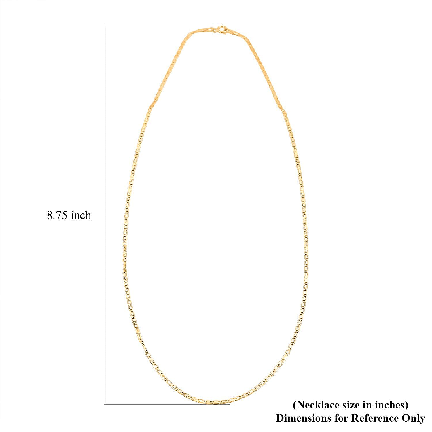 1.8mm Valentino Chain Necklace in 18K Yellow Gold 1.5 Grams 18 Inches