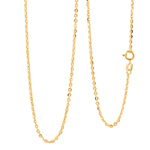 Doorbuster 1.5mm Rolo Chain Necklace in 18K Yellow Gold 1.4 Grams 18 Inches