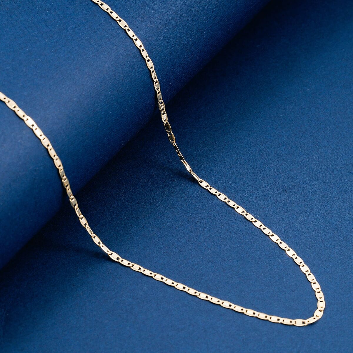 Doorbuster 1.8mm Valentino Chain Necklace in 18K Yellow Gold 1.7 Grams 20 Inches image number 1
