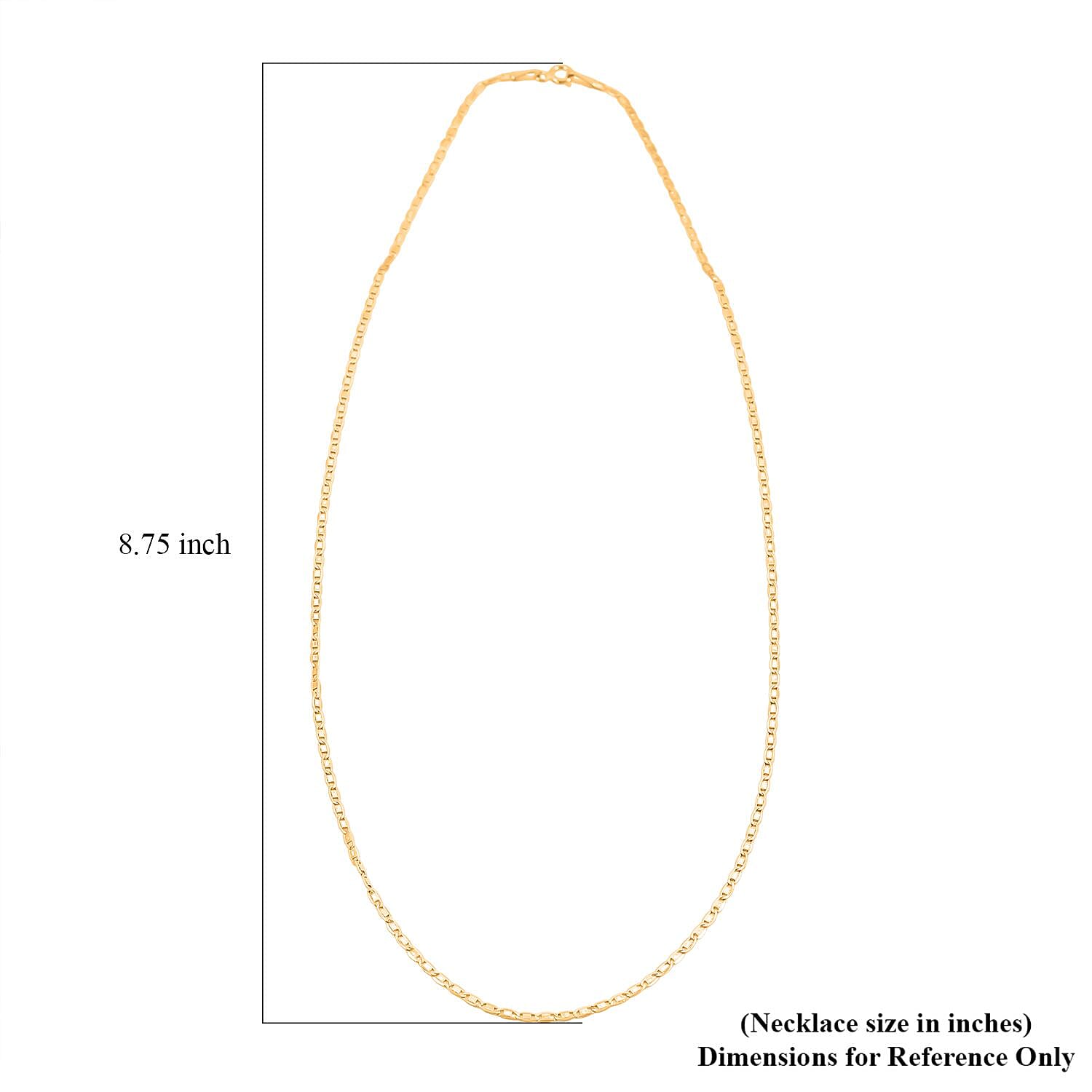  1.8mm Valentino Chain Necklace in 18K Yellow Gold 1.7 Grams 20 Inches