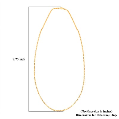  1.8mm Valentino Chain Necklace in 18K Yellow Gold 1.7 Grams 20 Inches