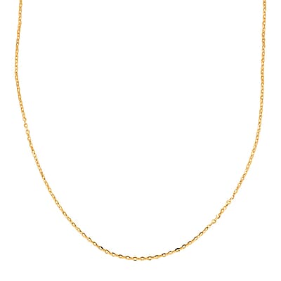  1.5mm Rolo Chain Necklace in 18K Yellow Gold 1.6 Grams 20 Inches