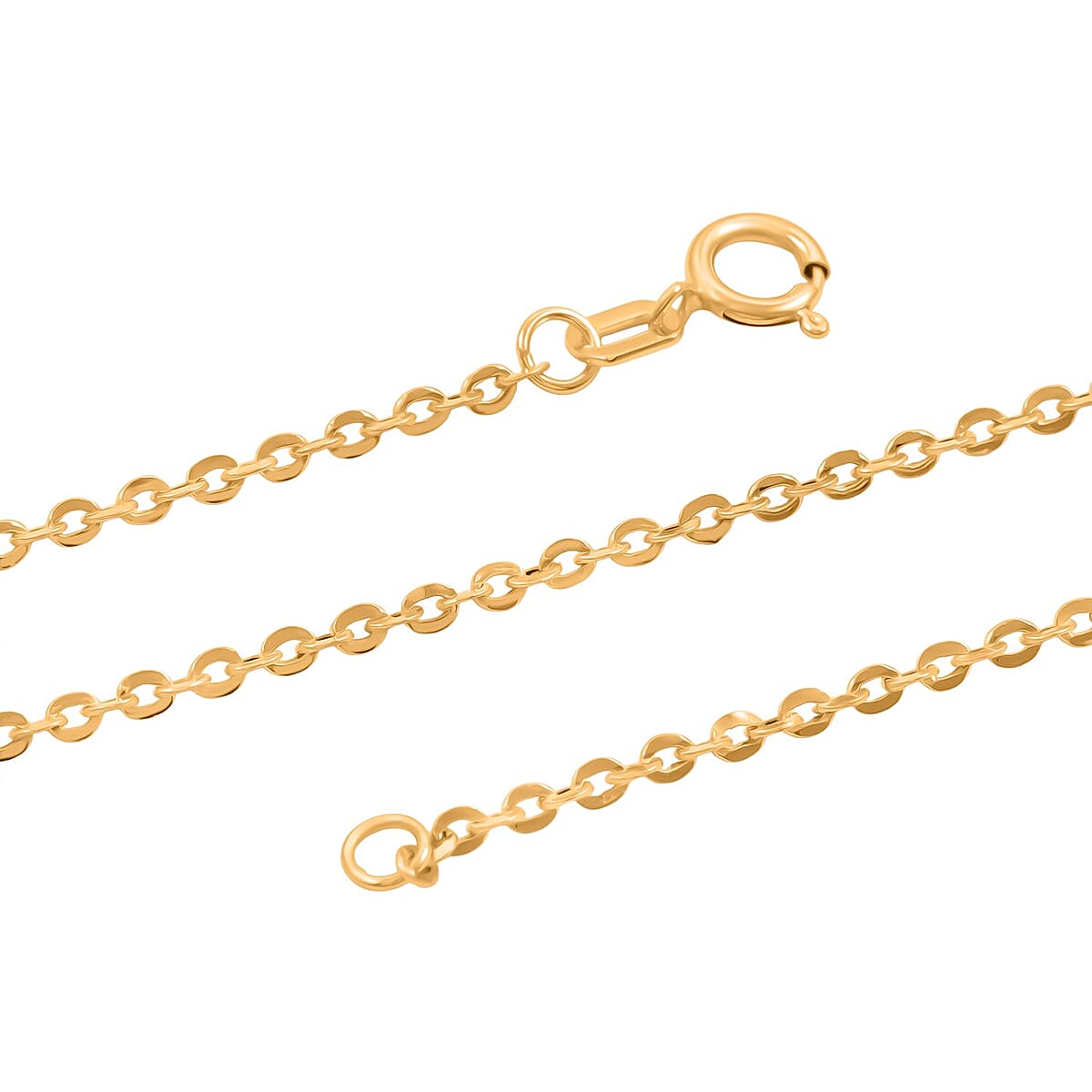 Doorbuster 1.5mm Rolo Chain Necklace in 18K Yellow Gold 1.6 Grams 20 Inches image number 5