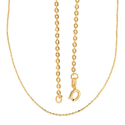  1.5mm Rolo Chain Necklace in 18K Yellow Gold 1.6 Grams 20 Inches