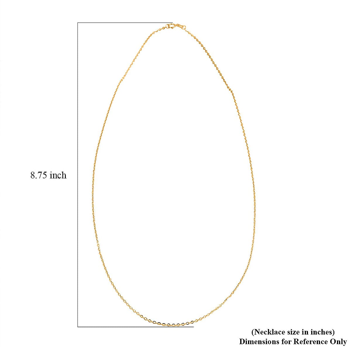  1.5mm Rolo Chain Necklace in 18K Yellow Gold 1.6 Grams 20 Inches image number 7