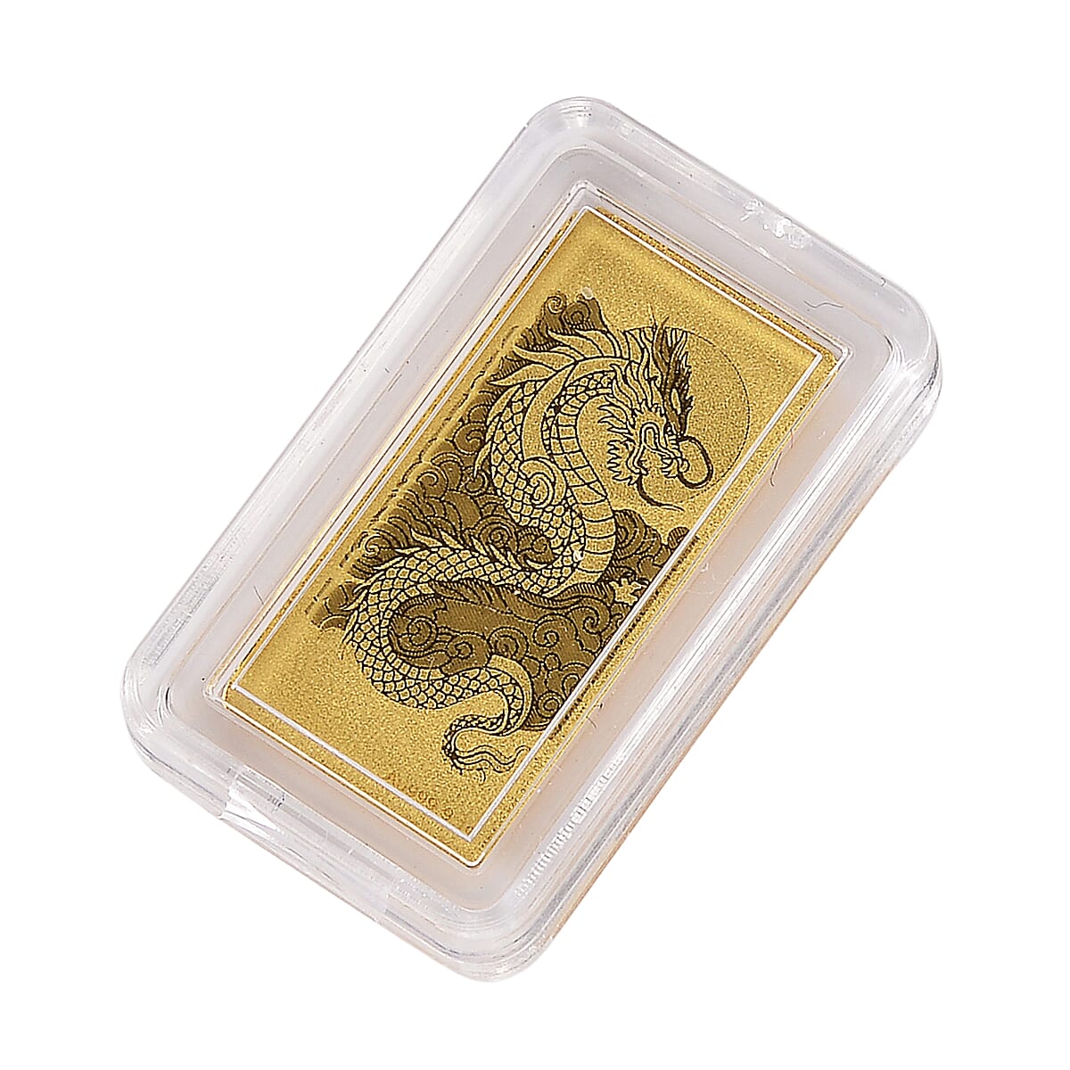 Doorbuster 24K Yellow Gold 3D Dragon Emboss Sheet (10x20x0.23mm) 1gram image number 2