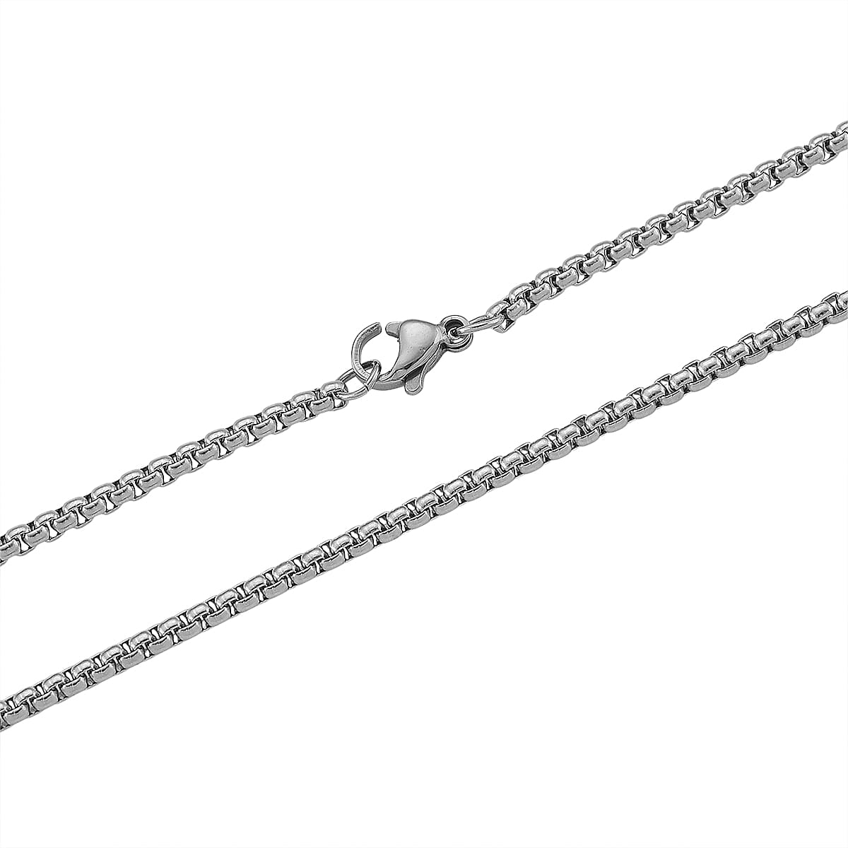 Blue Howlite 0.50 ctw Feather Necklace in Stainless Steel 23.5 Inches image number 5