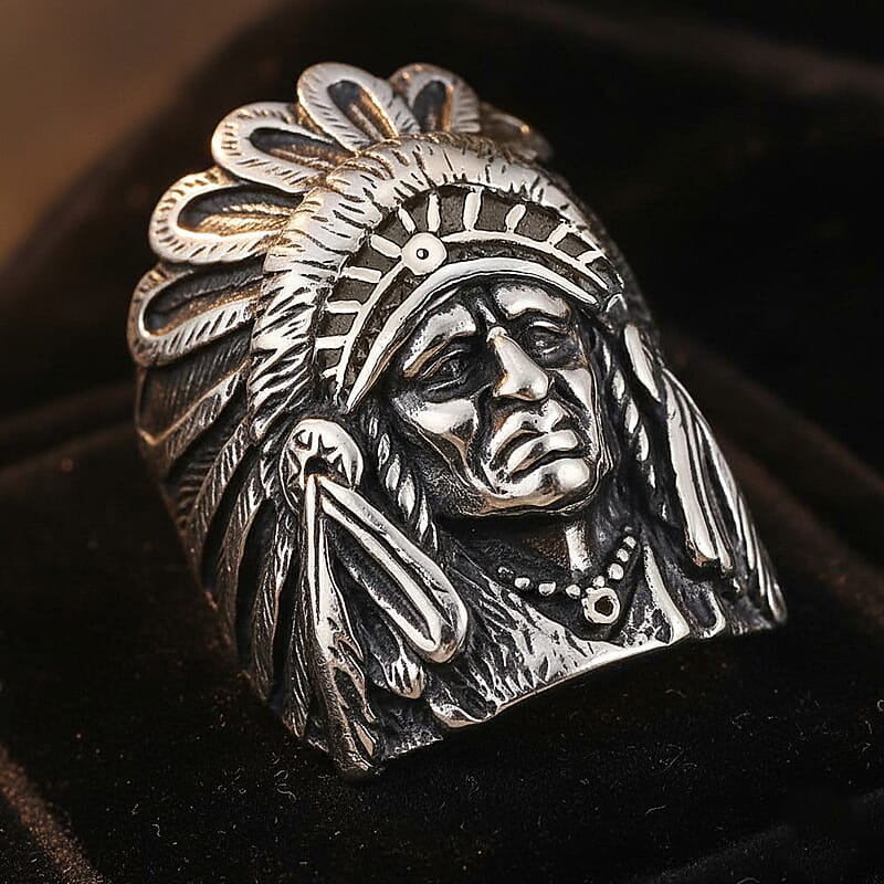 Chief Men's Ring in Stainless Steel (Size 10.0)