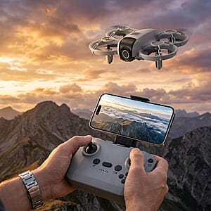Dual-Camera Optical Flow Obstacle Avoidance Aerial Drone - Gray
