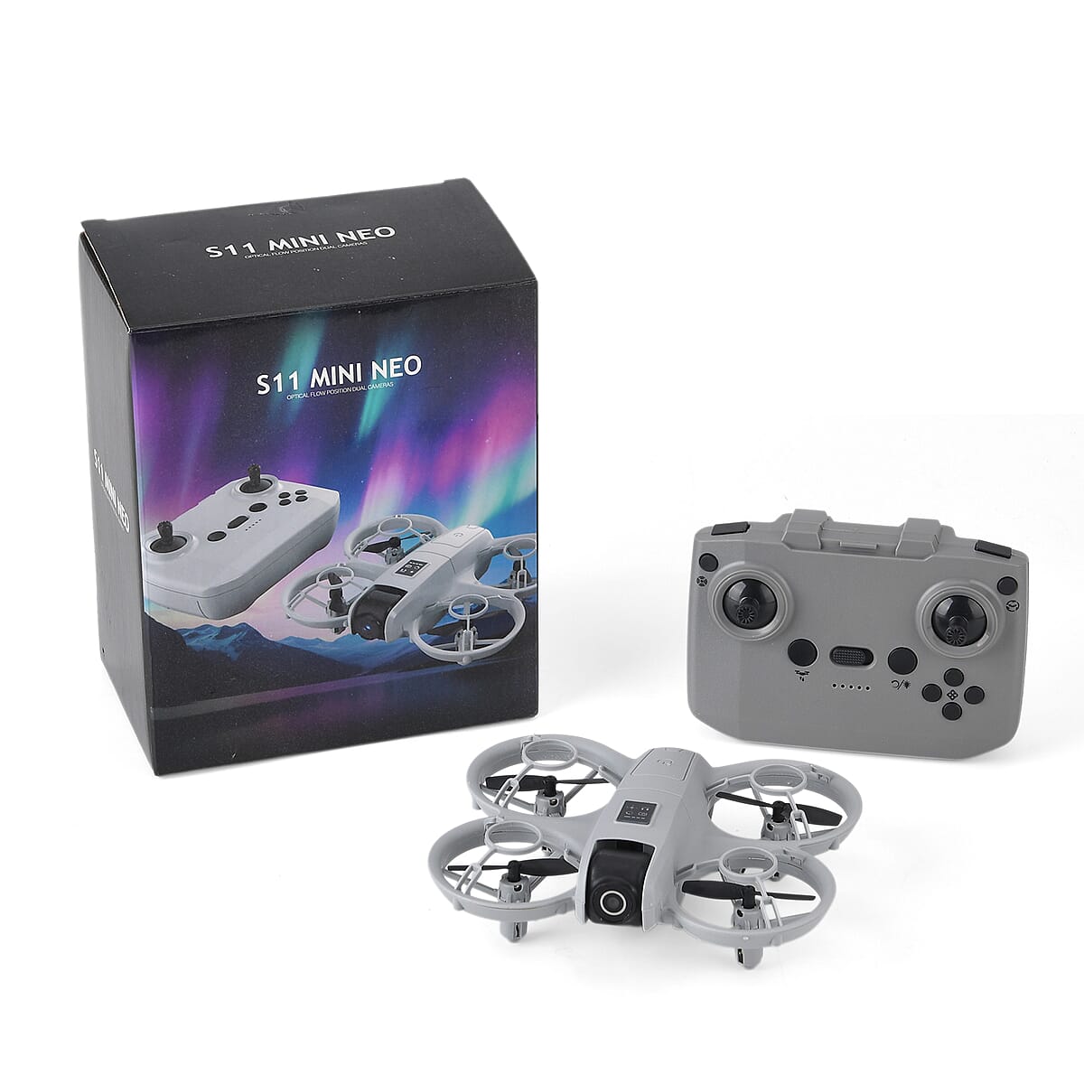 Dual-Camera Optical Flow Obstacle Avoidance Aerial Drone - Gray image number 7