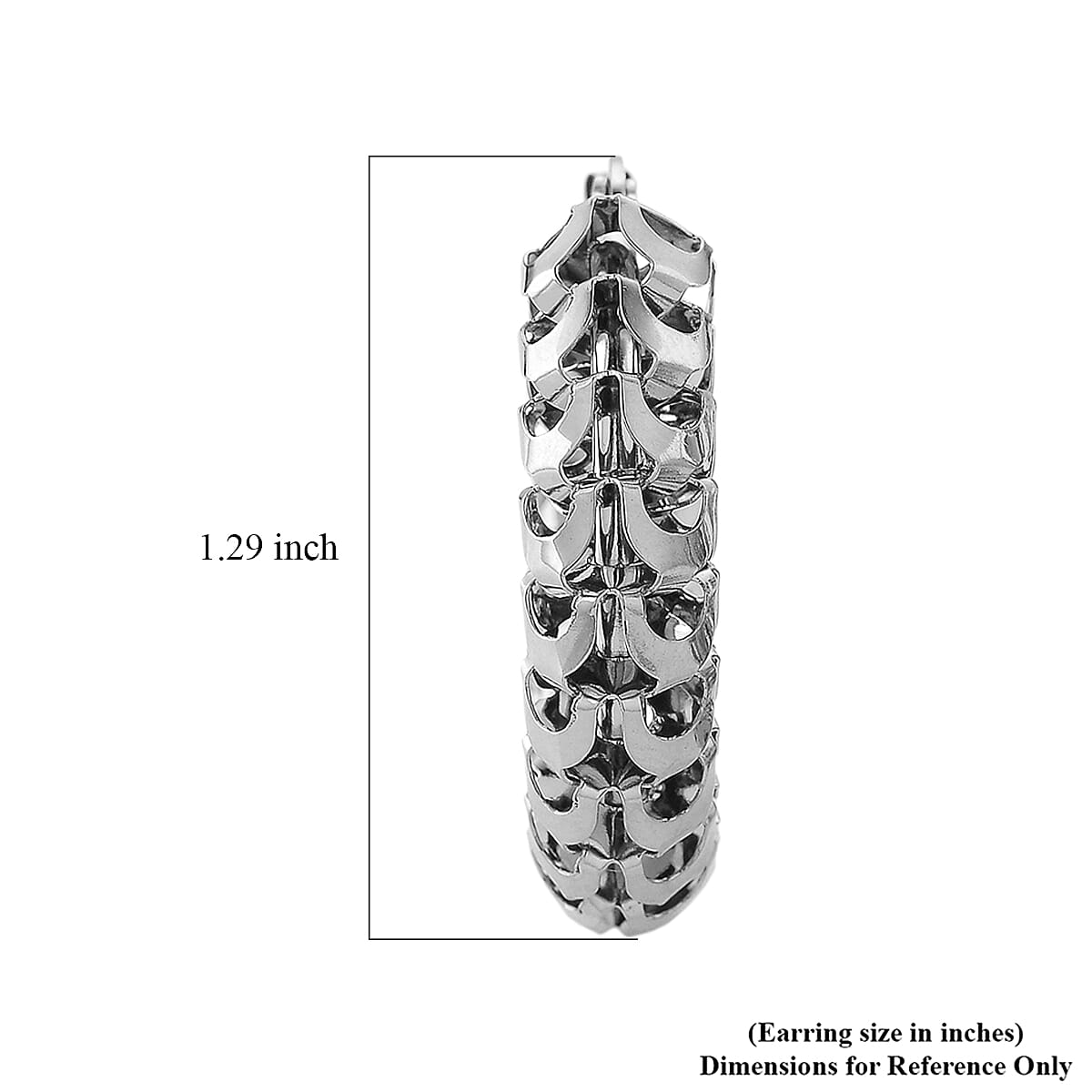 Hoop Earrings in Stainless Steel image number 4