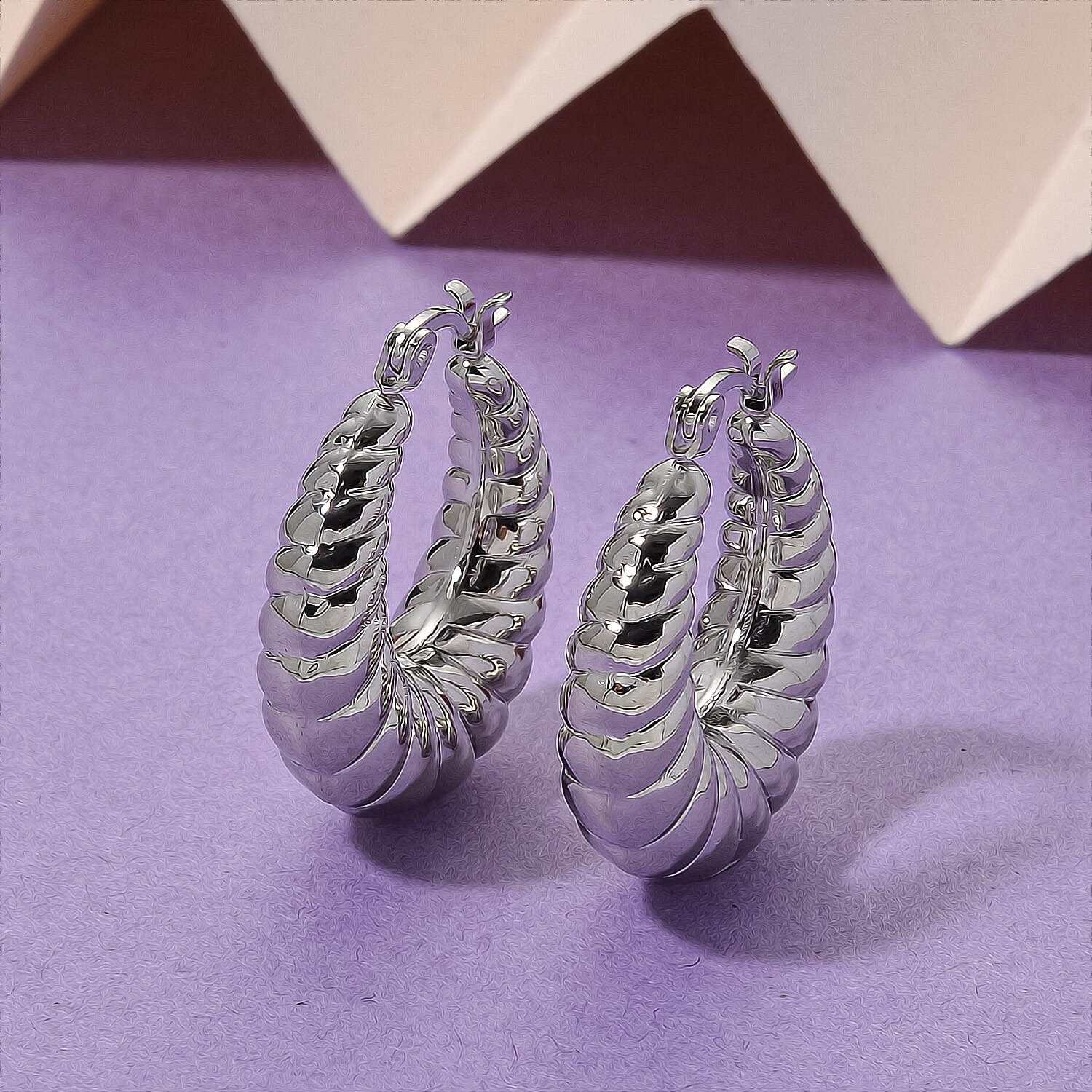 Hoop Earrings in Stainless Steel