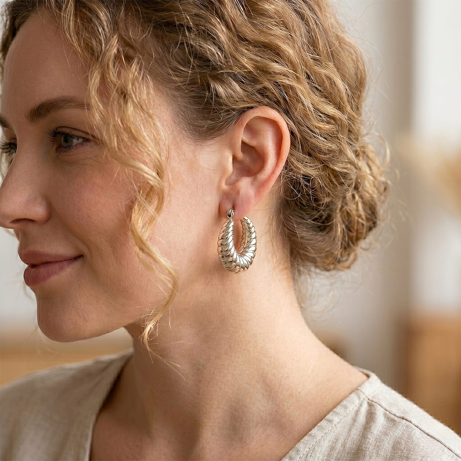 Hoop Earrings in Stainless Steel