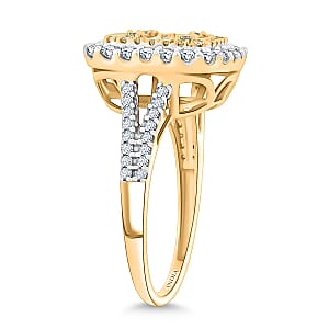 Ankur Treasure Chest Natural Yellow Diamond, White Diamond Ring in 14K Yellow Gold 1.00 ctw (Size 10.0)