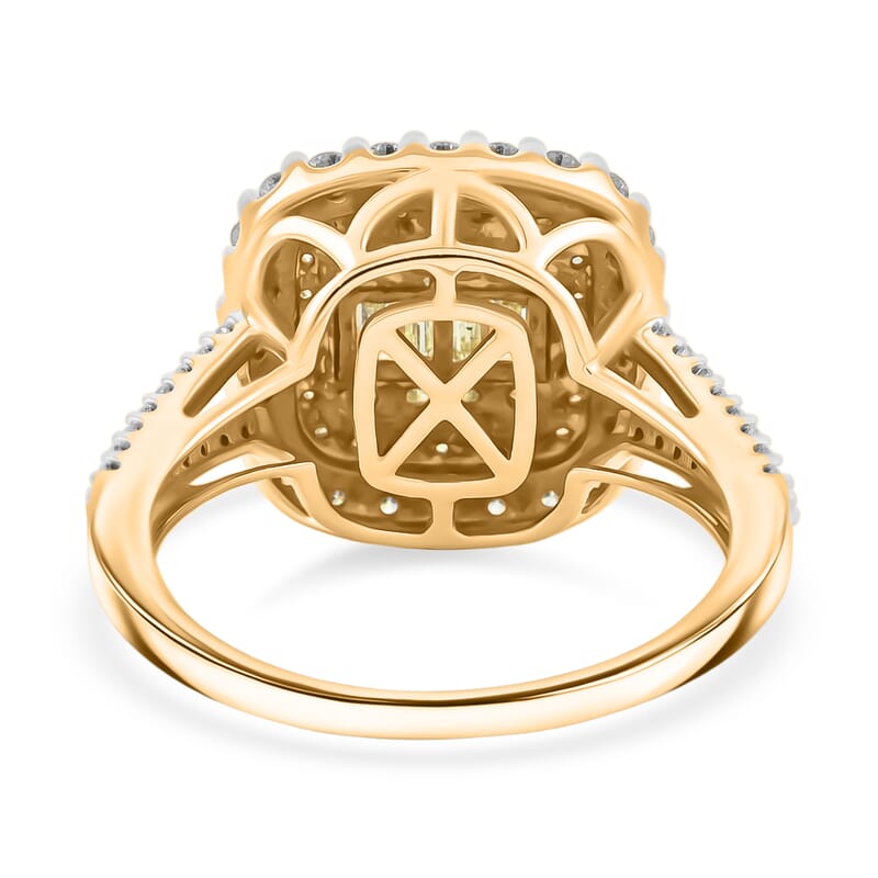 Ankur Treasure Chest Natural Yellow Diamond, White Diamond Ring in 14K Yellow Gold 1.00 ctw (Size 7.0)
