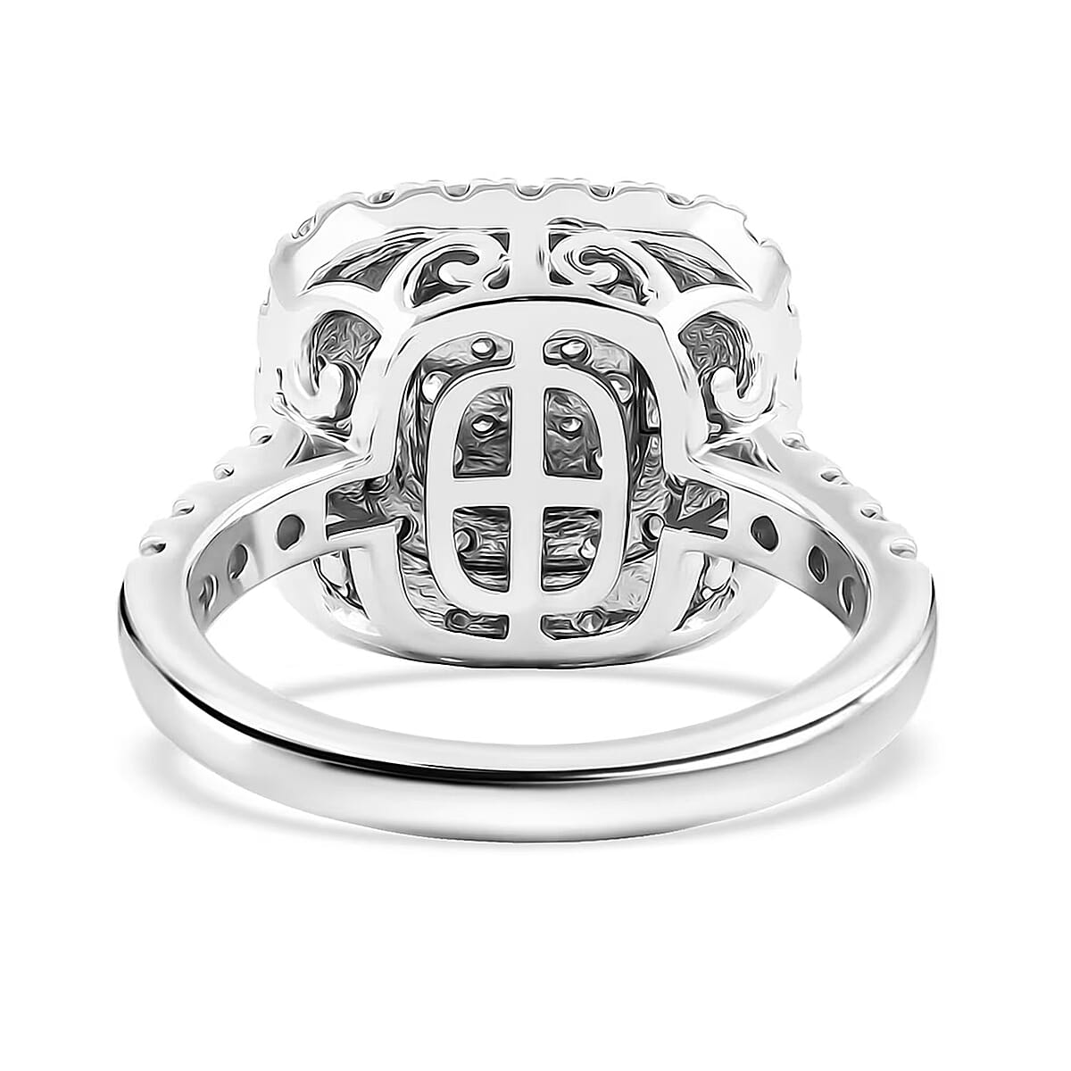Luxuriant Lab Grown Diamond G VS 2.00 ctw Ring in Sterling Silver (Size 10.0) image number 7