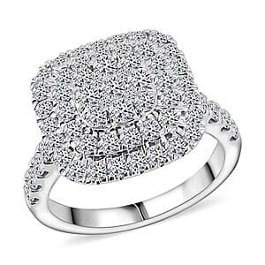 Luxuriant Lab Grown Diamond Ring in Sterling Silver 2.00 ctw (Size 8.0) (G VS)