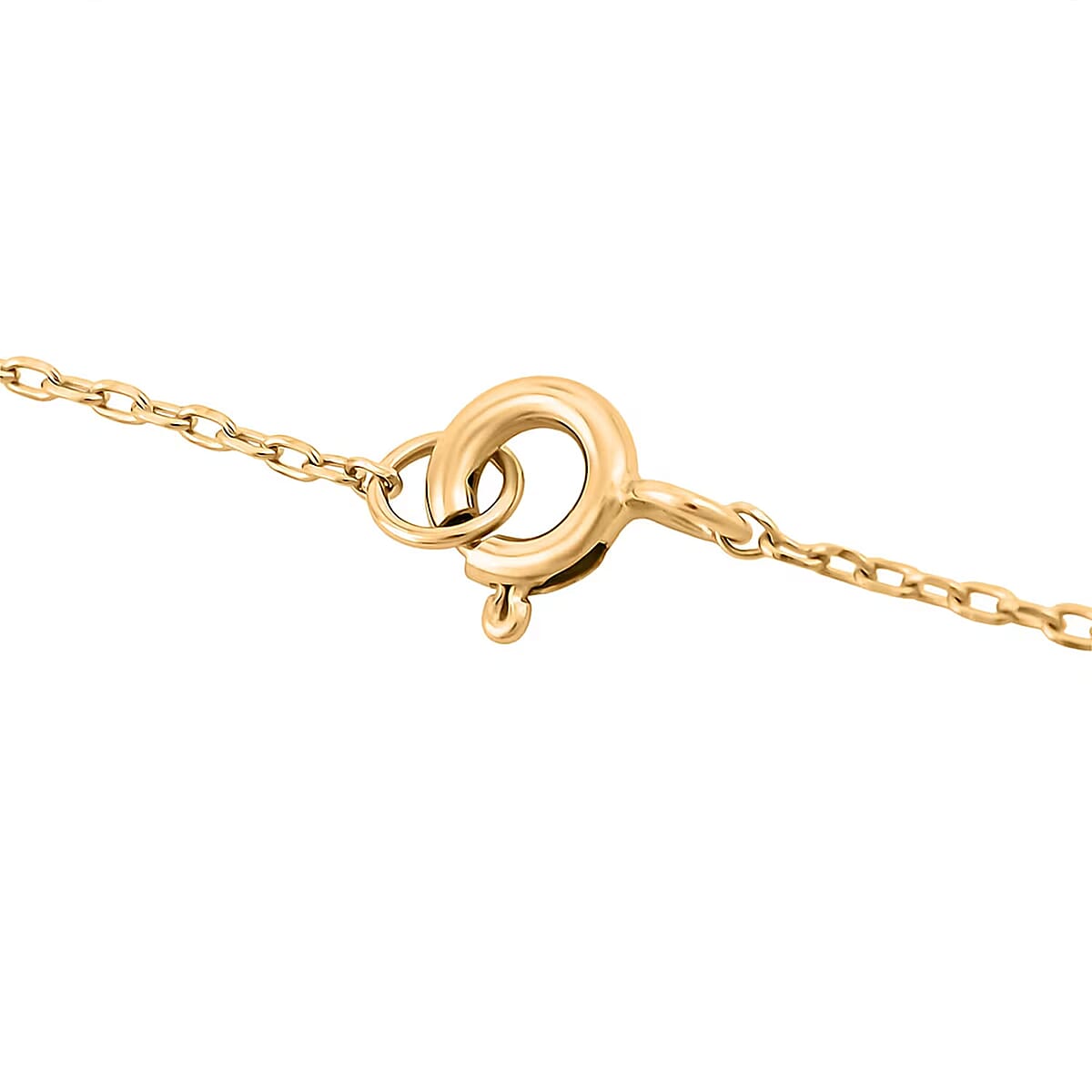 Luxuriant Lab Grown Diamond G VS 2.75 ctw Pendant Necklace 18 Inches in 14K Yellow Gold Over Sterling Silver image number 7