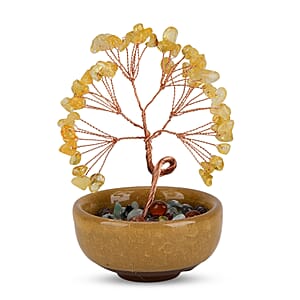 Livmore Citrine Tree with Ceramic Base