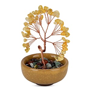 Livmore Citrine Tree with Ceramic Base