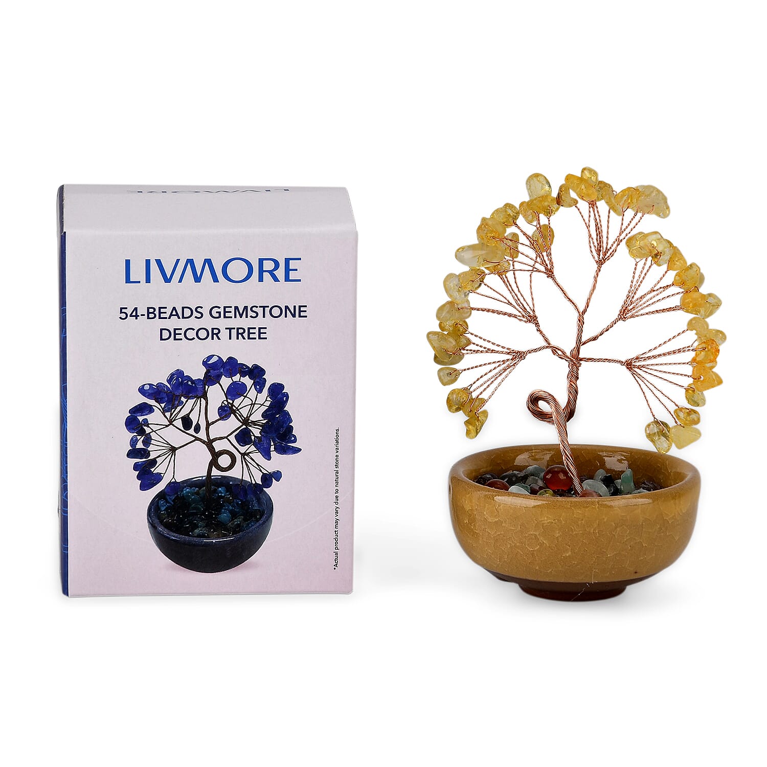 Livmore Citrine Tree with Ceramic Base