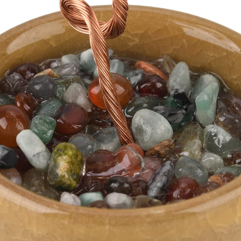 Livmore Citrine Tree with Ceramic Base