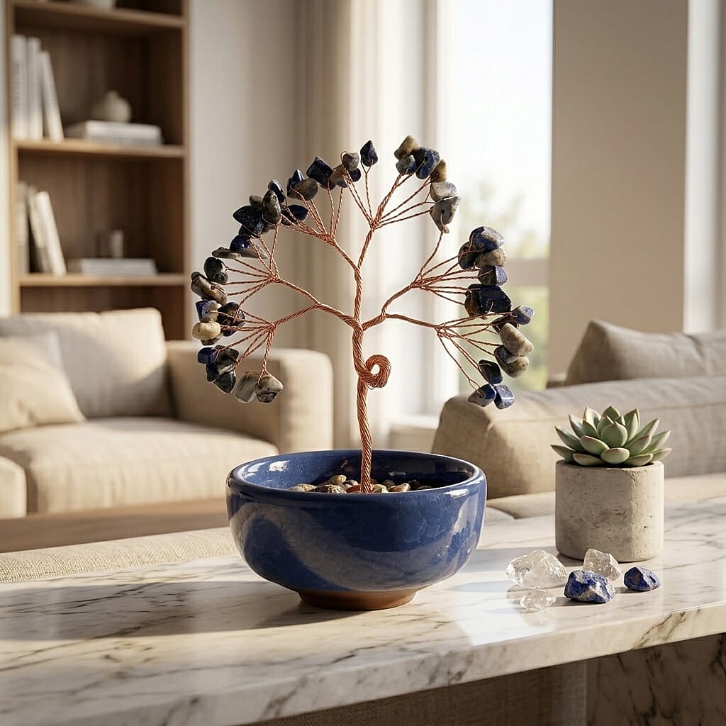 Livmore Lapis Tree with Ceramic Base