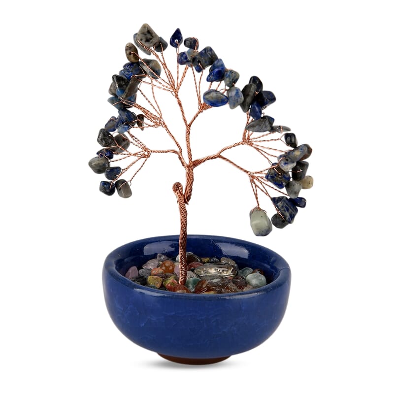 Livmore Lapis Tree with Ceramic Base