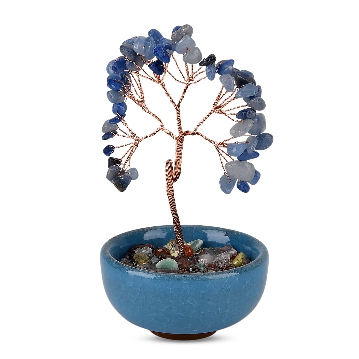 Livmore Blue Aventurine Tree with Ceramic Base image number 3