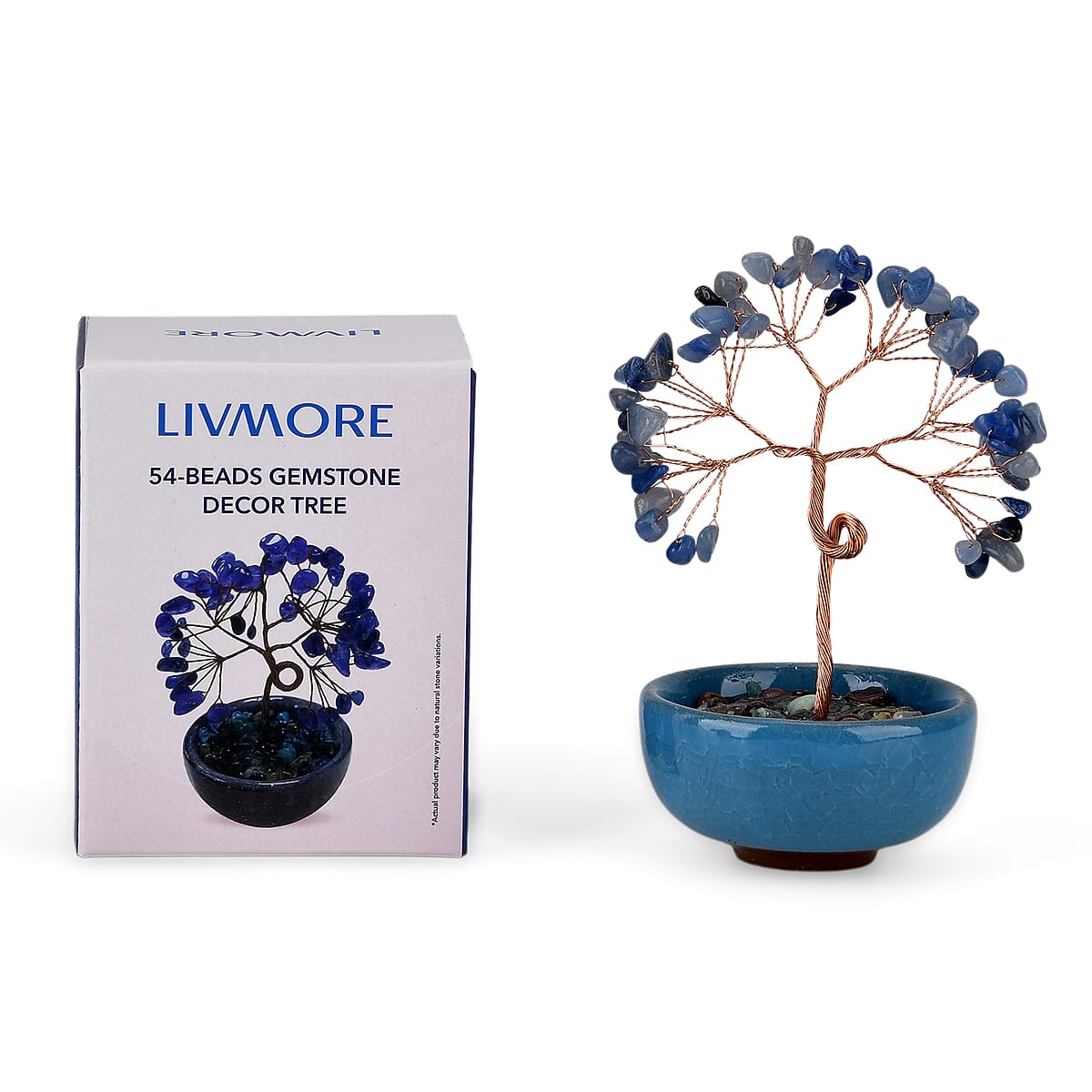 Livmore Blue Aventurine Tree with Ceramic Base image number 5