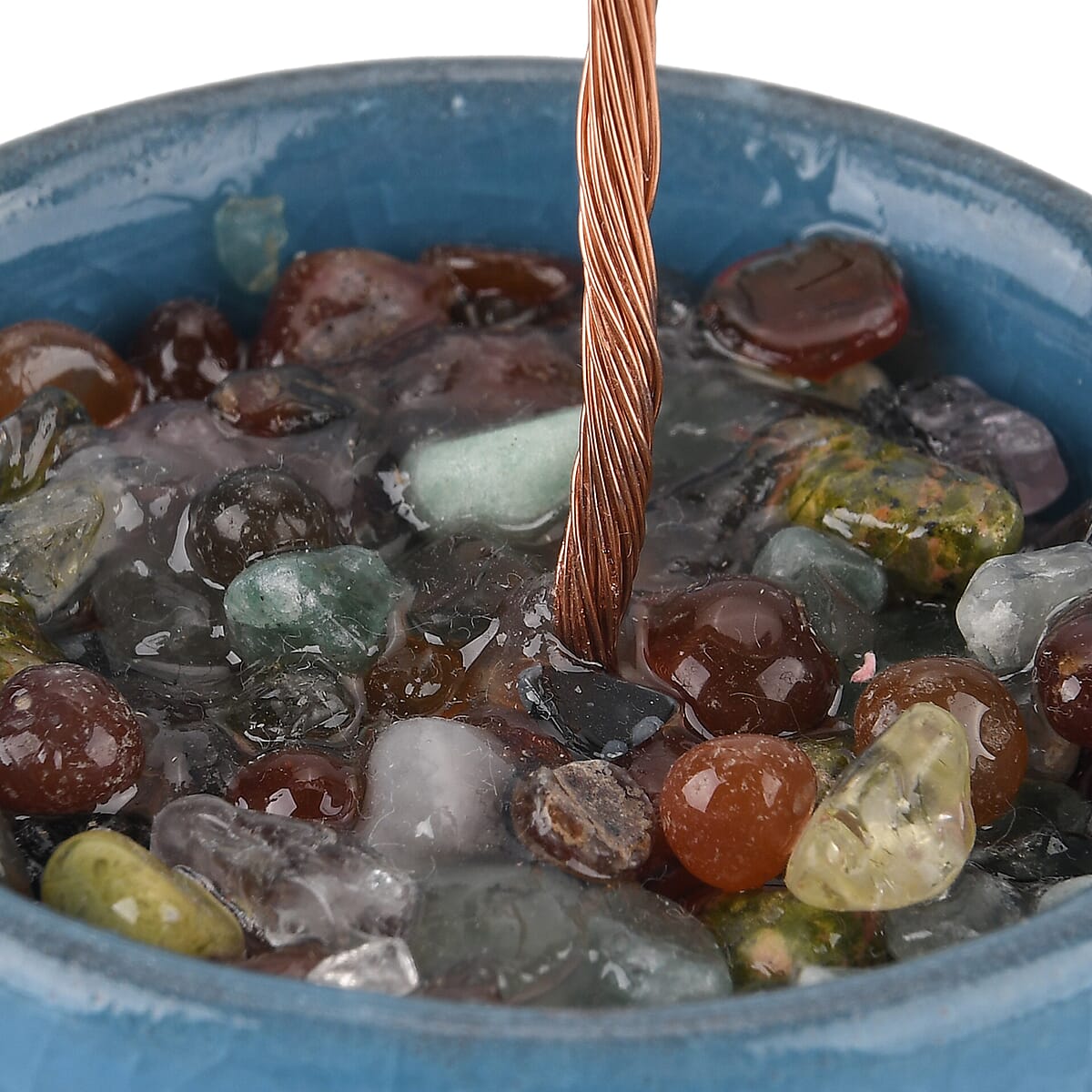 Livmore Blue Aventurine Tree with Ceramic Base image number 6