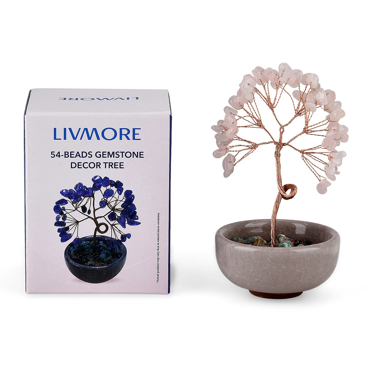 Livmore Rose Quartz Tree with Ceramic Base image number 5