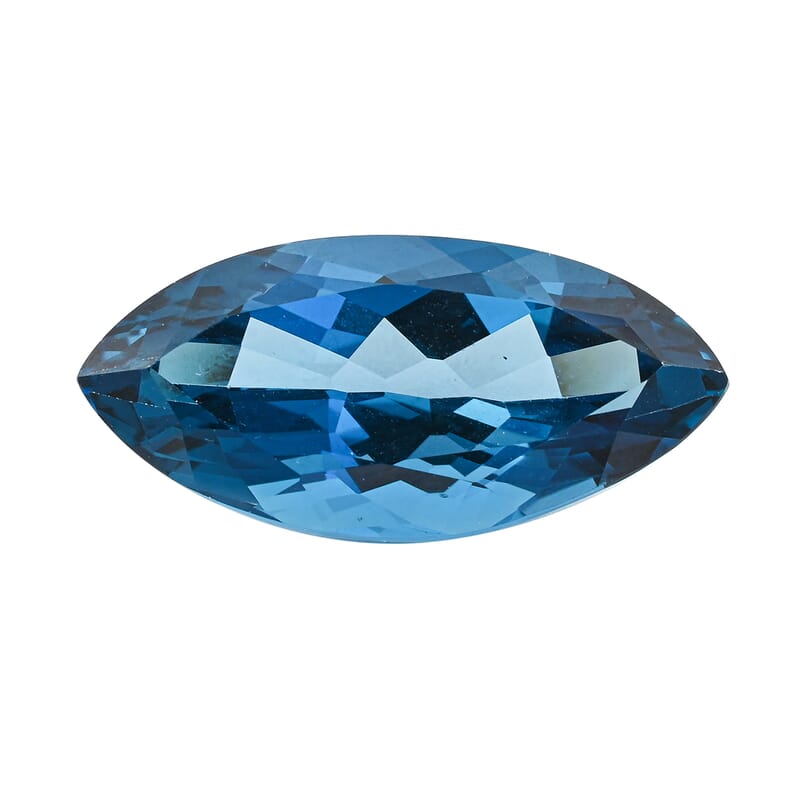 AAAA London Blue Topaz (Mrq Free Size) 40.00 ctw