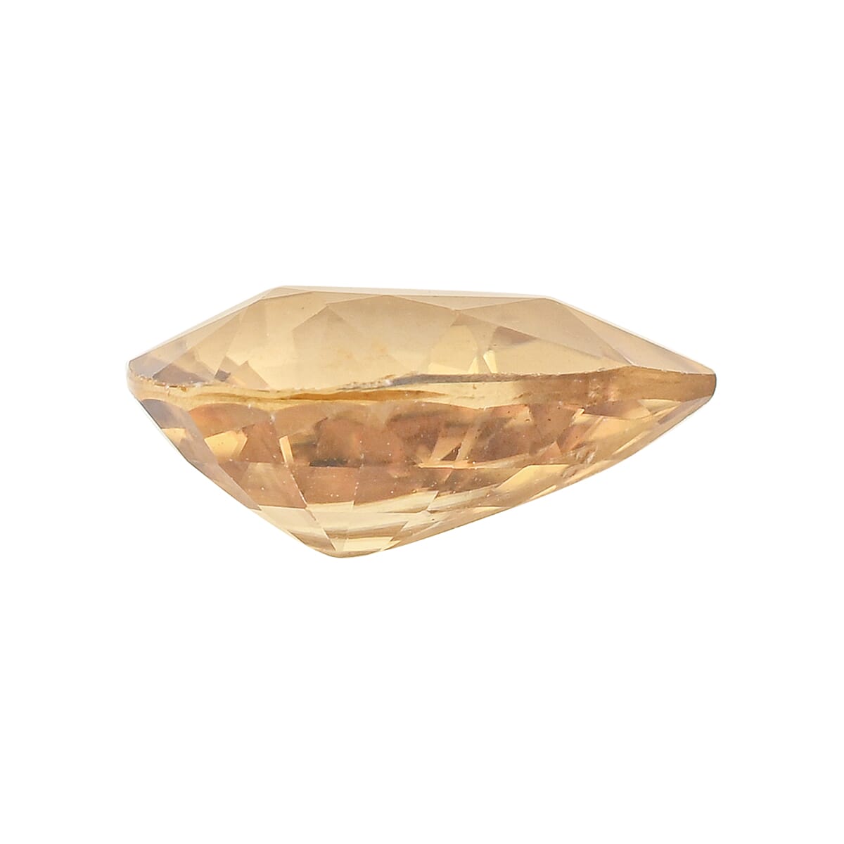 AAAA Golden Zircon (Pear 10x7 mm) 2.50 ctw image number 3