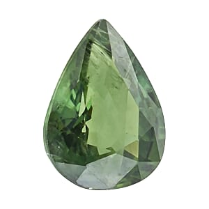 AAAA Green Sapphire (Pear Free Size) 1.00 ctw