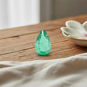 Certified & Appraised AAAA Kagem Zambian Emerald (Pear Free Size) 3.00 ctw
