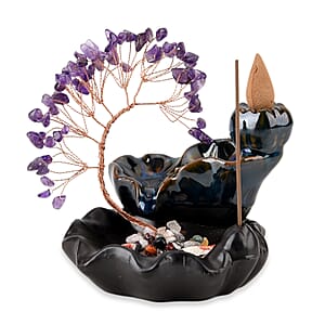 Livmore Amethyst Tree with Ceramic Base