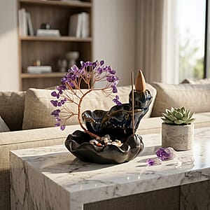 Livmore Amethyst Tree with Ceramic Base