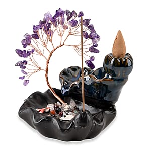 Livmore Amethyst Tree with Ceramic Base