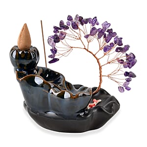 Livmore Amethyst Tree with Ceramic Base