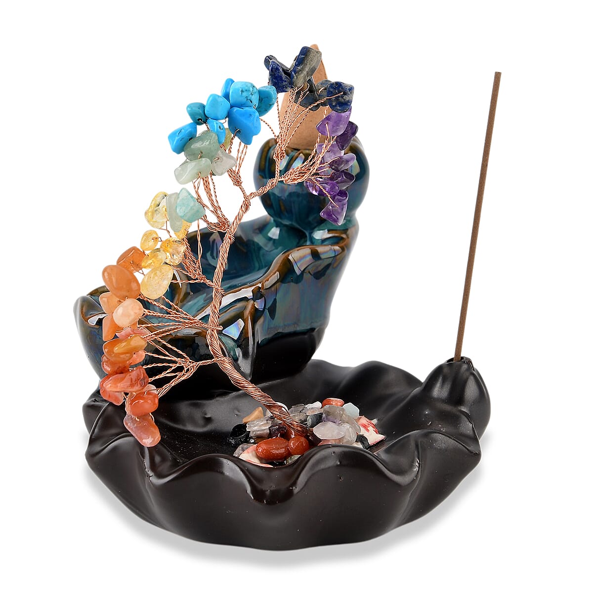 Livmore Multi-Gemstone Tree with Ceramic Base image number 4