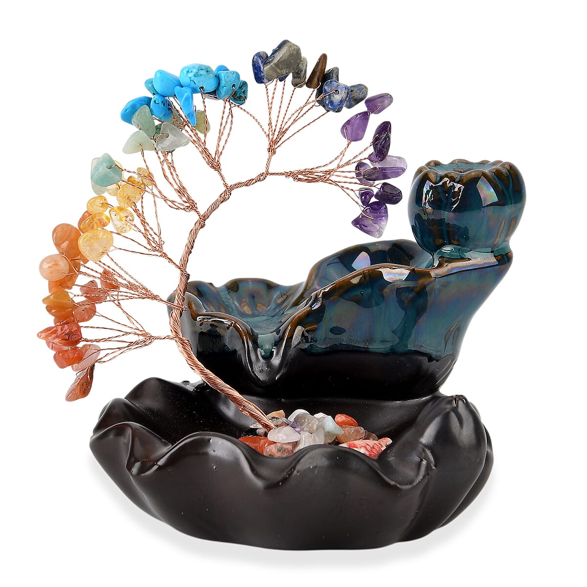 Livmore Multi-Gemstone Tree with Ceramic Base image number 5