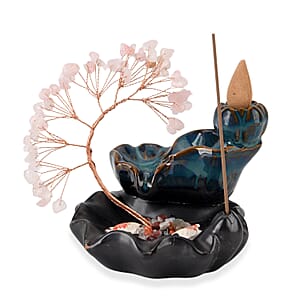 Livmore Rose Quartz Tree with Ceramic Base