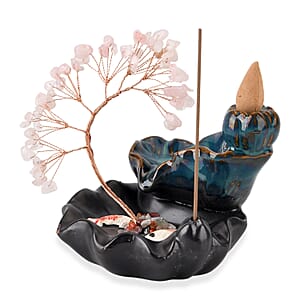 Livmore Rose Quartz Tree with Ceramic Base
