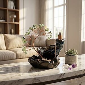 Livmore Green Aventurine Tree with Ceramic Base