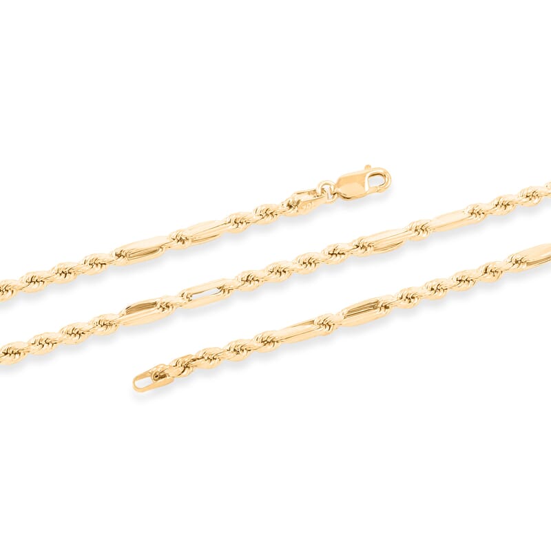  10K Yellow Gold 3mm Milano Chain Necklace 20 Inches 5.20 Grams